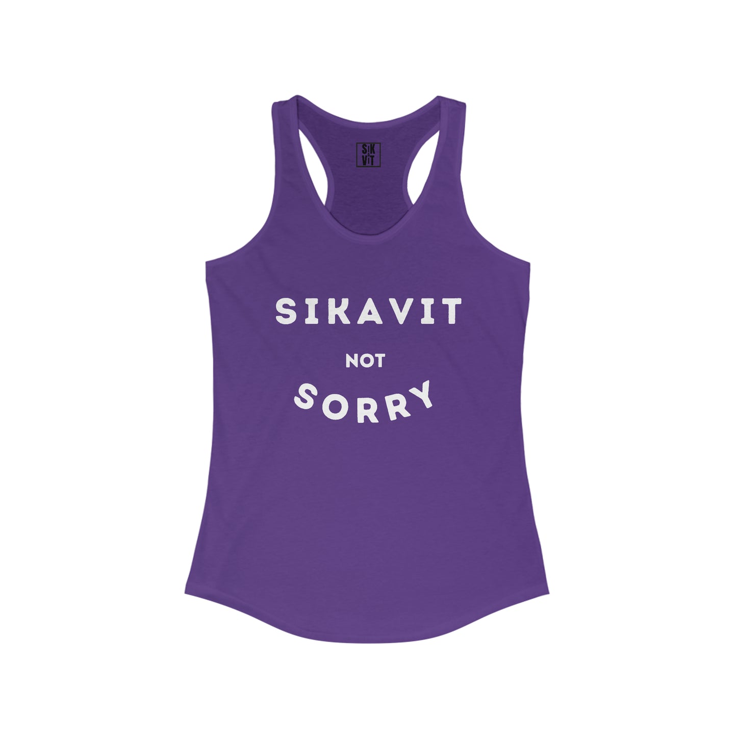 Not Sorry Racerback Tank