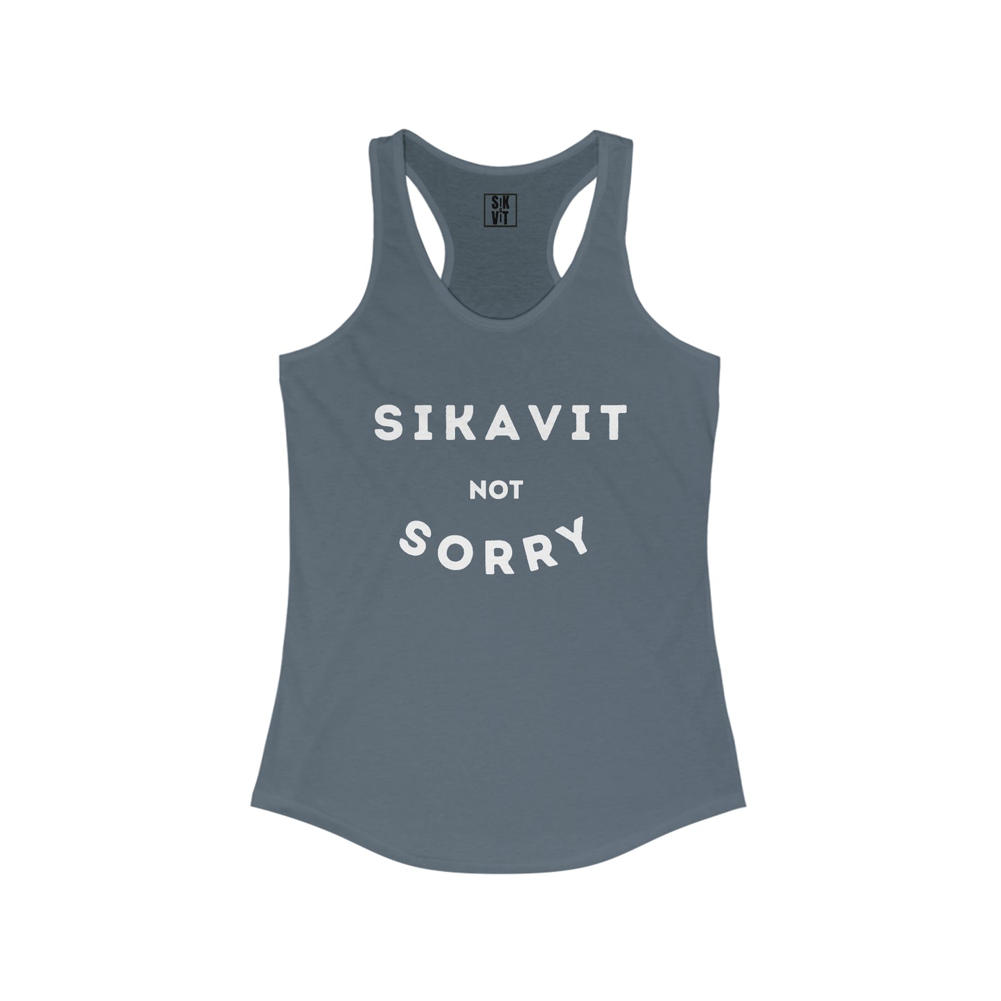 Not Sorry Racerback Tank