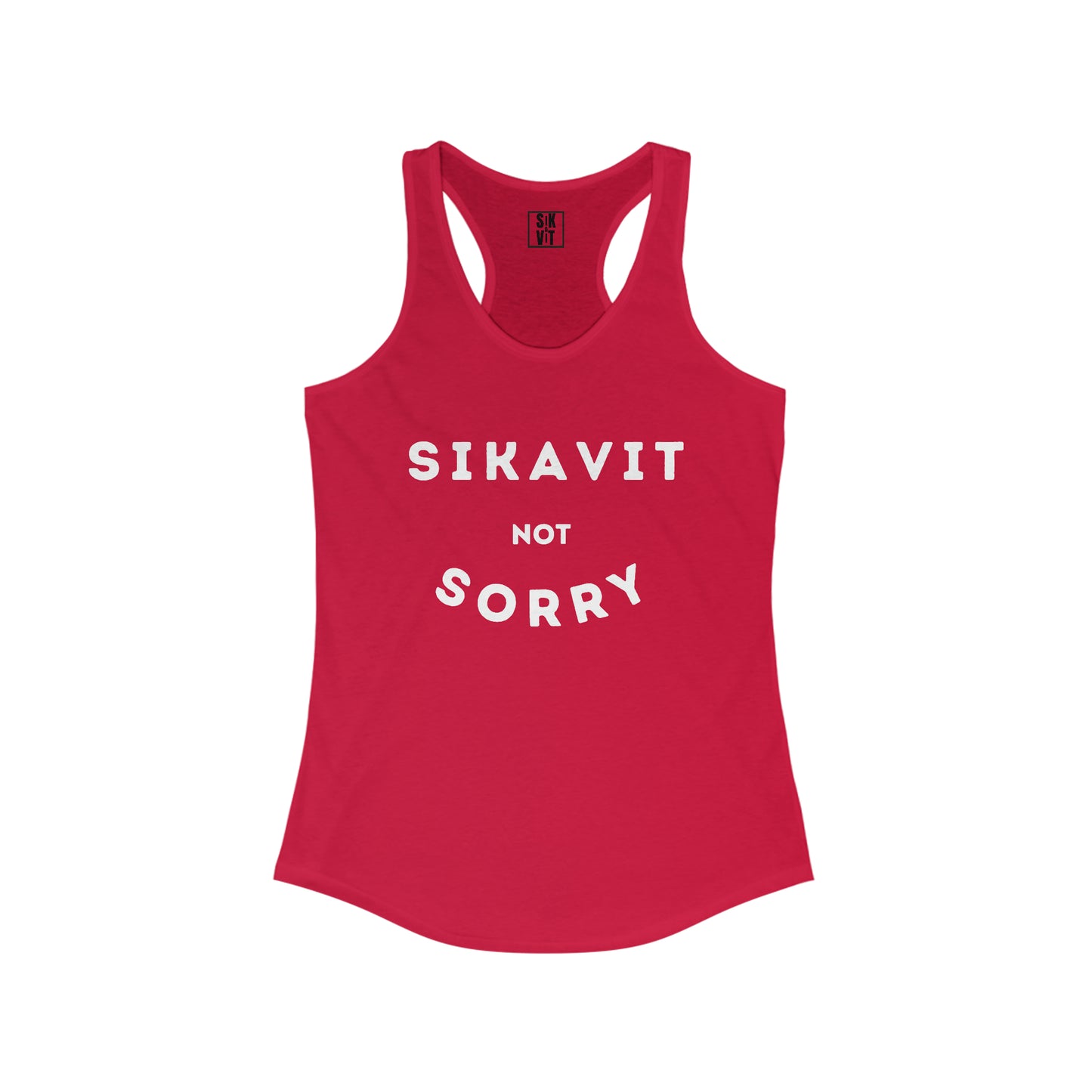 Not Sorry Racerback Tank