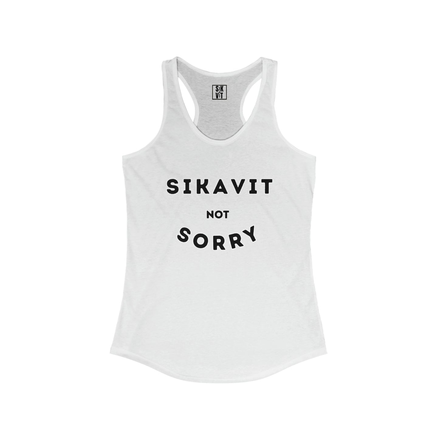 Not Sorry Racerback Tank