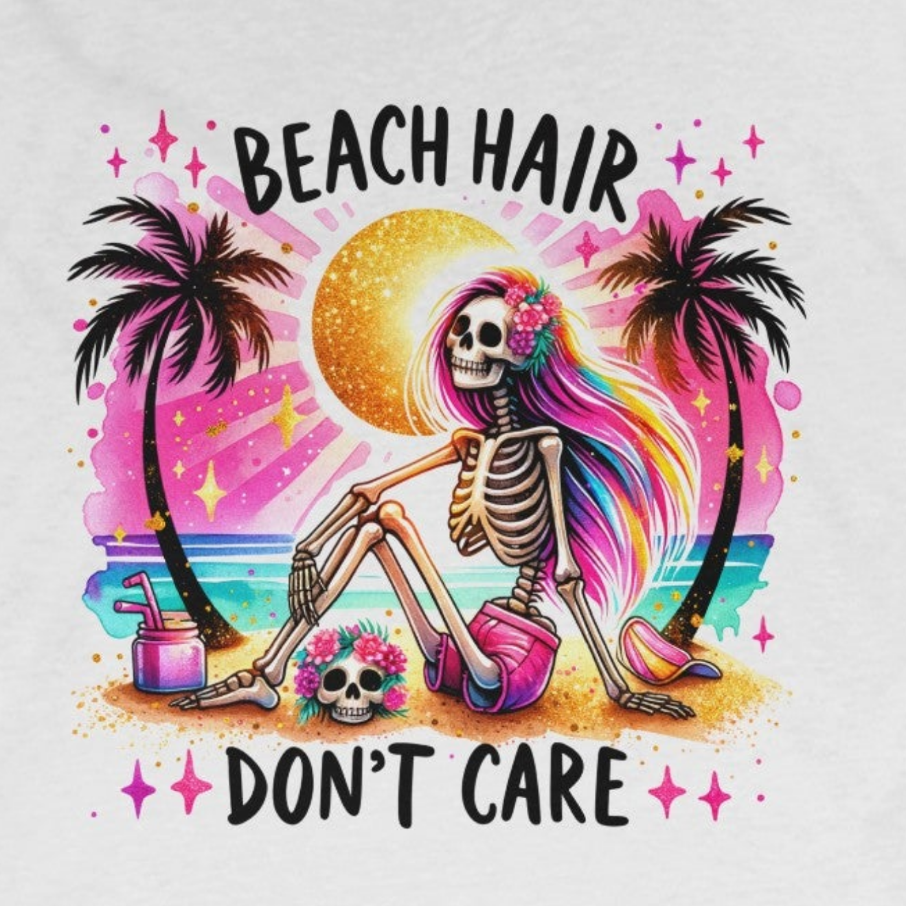 Beach Hair Racerback Tank
