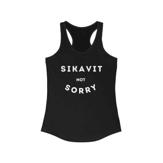 Not Sorry Racerback Tank