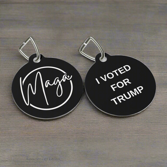 Trump / Dark MAGA Pet Tag